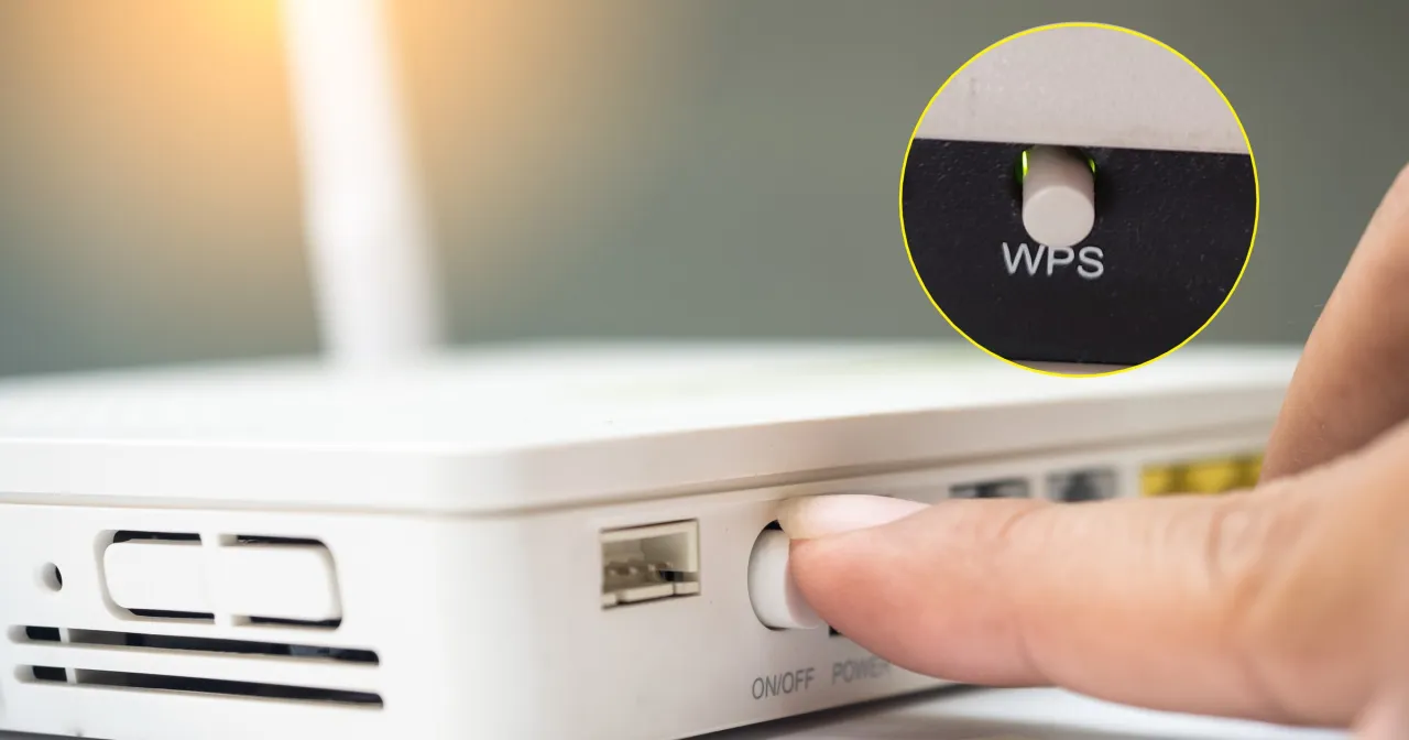 router wifi tył przycisk wps i porty ethernet
