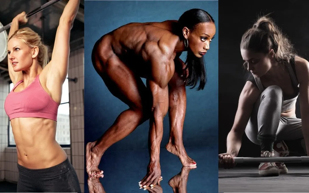 Kobieta trenująca na siłowni, trening siłowy, modelka fitness