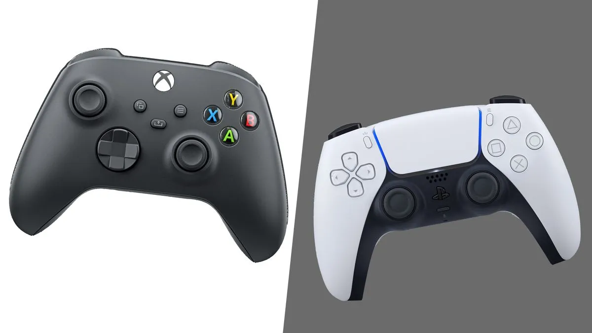Kontroler DualSense vs Xbox Series X controller