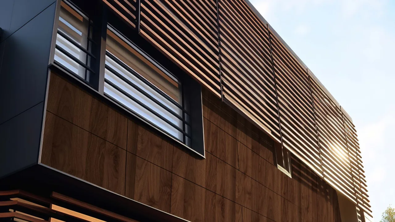 R&oacute;żne rodzaje materiał&oacute;w elewacyjnych na budynkach