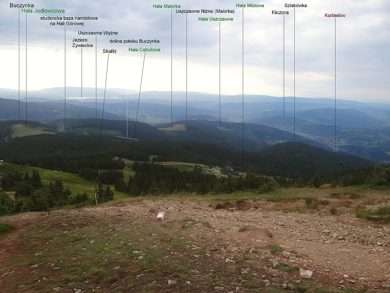 Beskid Żywiecki panoramy hale