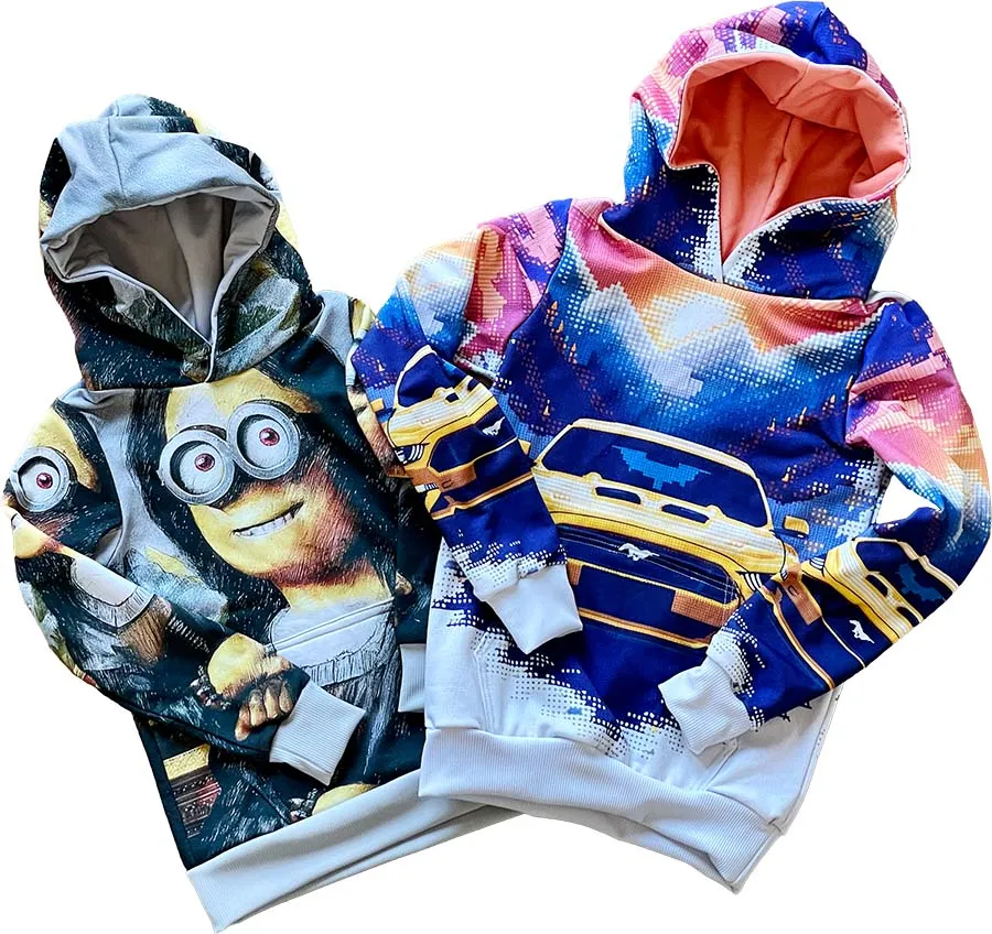 różne materiały na bluzy dziecięce