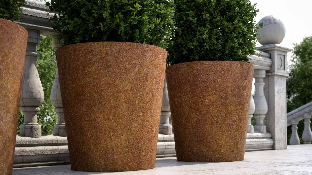 doniczki ceramiczne, betonowe, rattanowe, metalowe