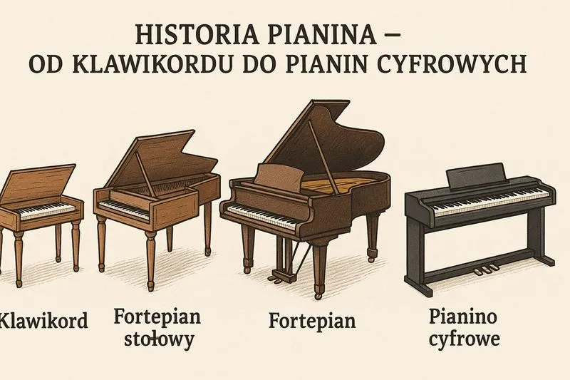 fortepian a pianino różnice budowa