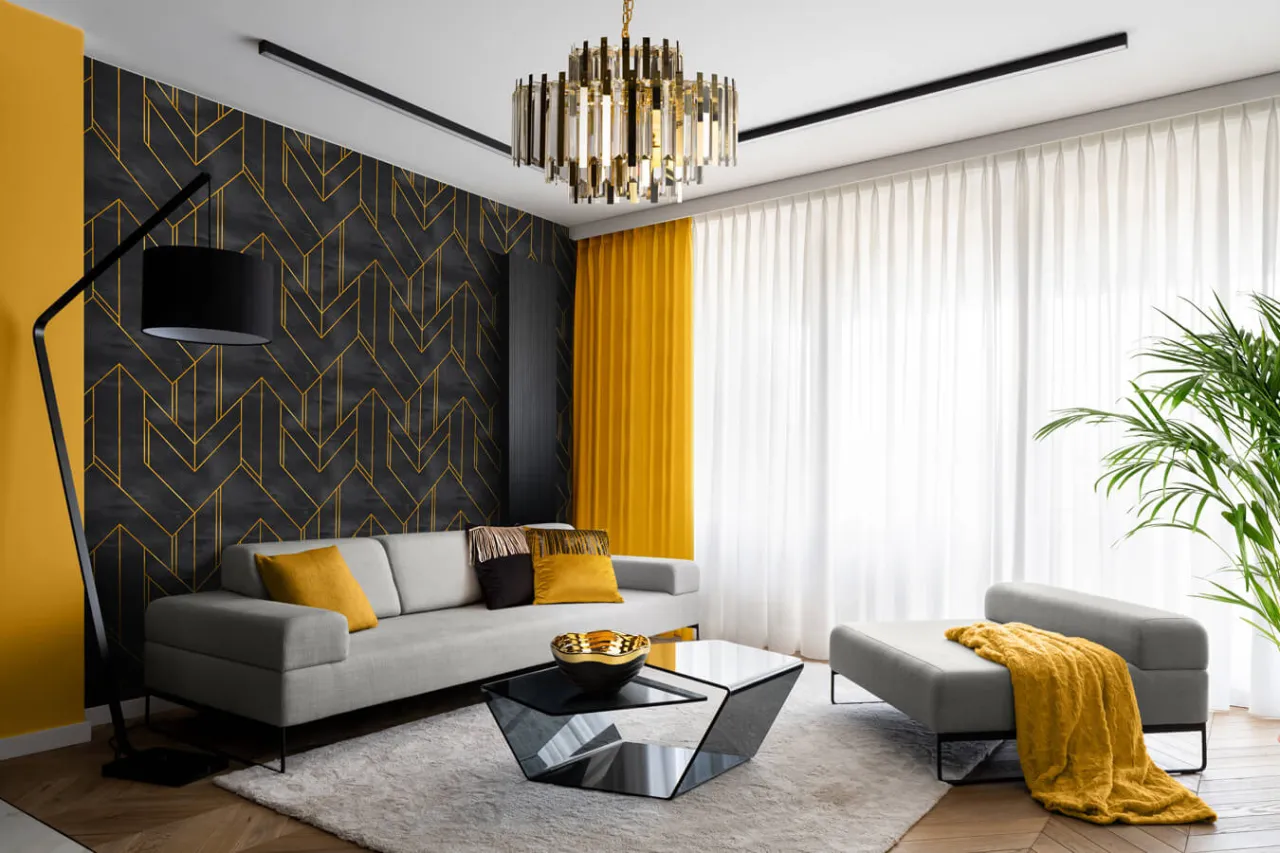 Szare meble białe ściany aranżacje