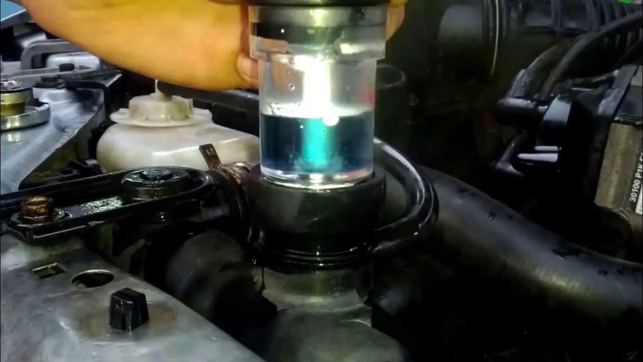 test na obecność CO2 w układzie chłodzenia