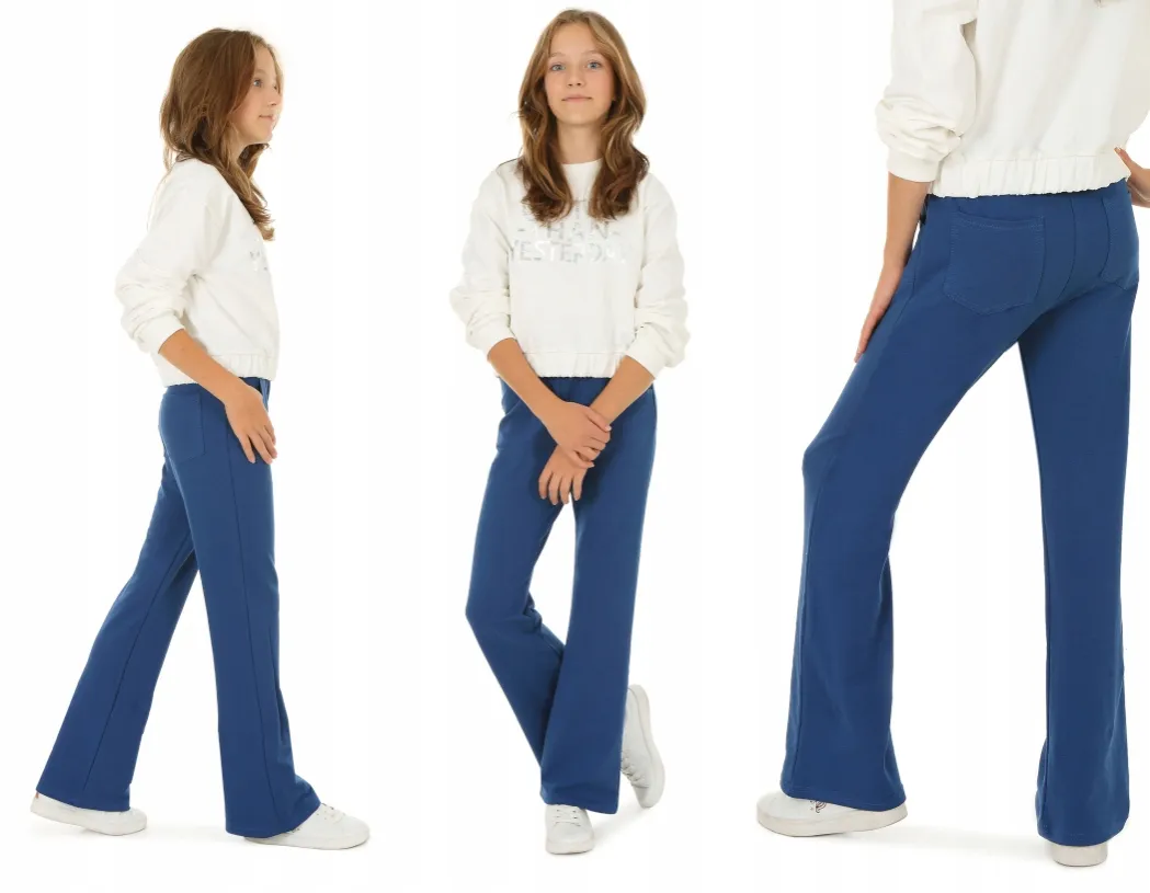 stylizacje eleganckie spodnie dziewczynka 158