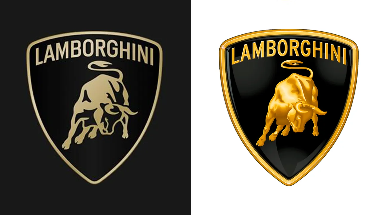 Lamborghini logo 2024 vs old