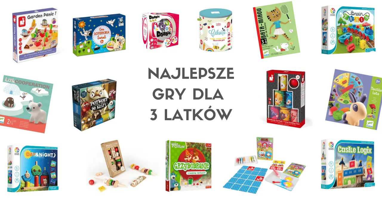 najlepsze gry planszowe dla przedszkolaków wiek 3-6 lat