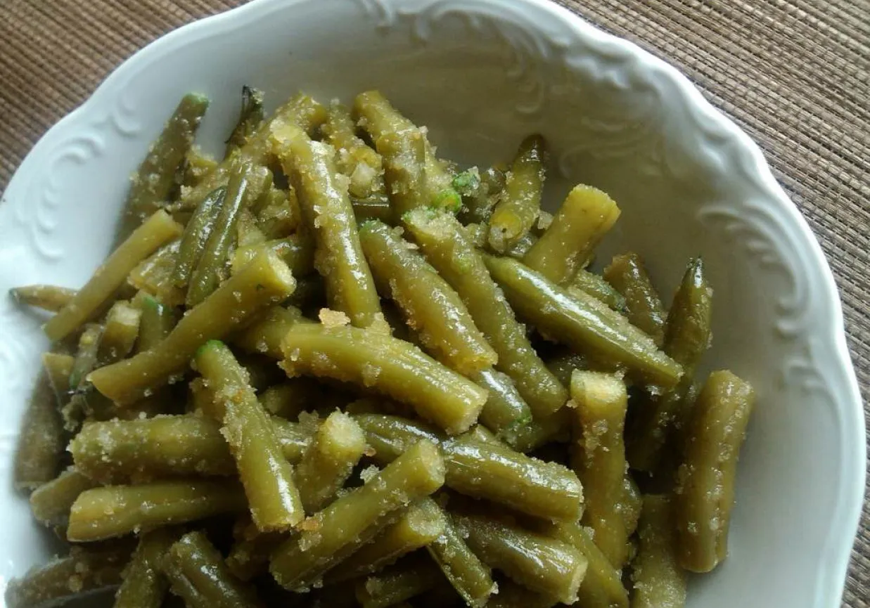 fasolka szparagowa z bułką tartą