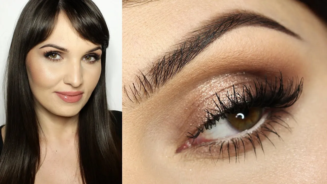 makijaż oczu naturalny beż brąz