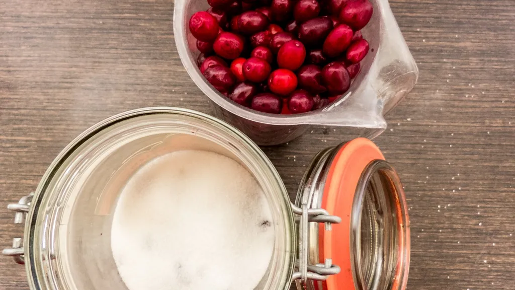 proces maceracji derenia w słoju