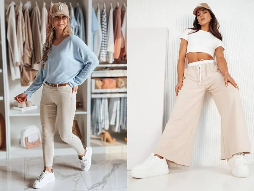 jak dobrać bluzkę do kroju spodni beżowych