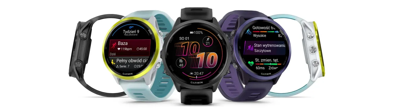 Damski zegarek Garmin z wymiennymi paskami i różnymi tarczami