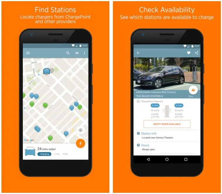 Aplikacje do ładowania samochod&oacute;w elektrycznych w Polsce