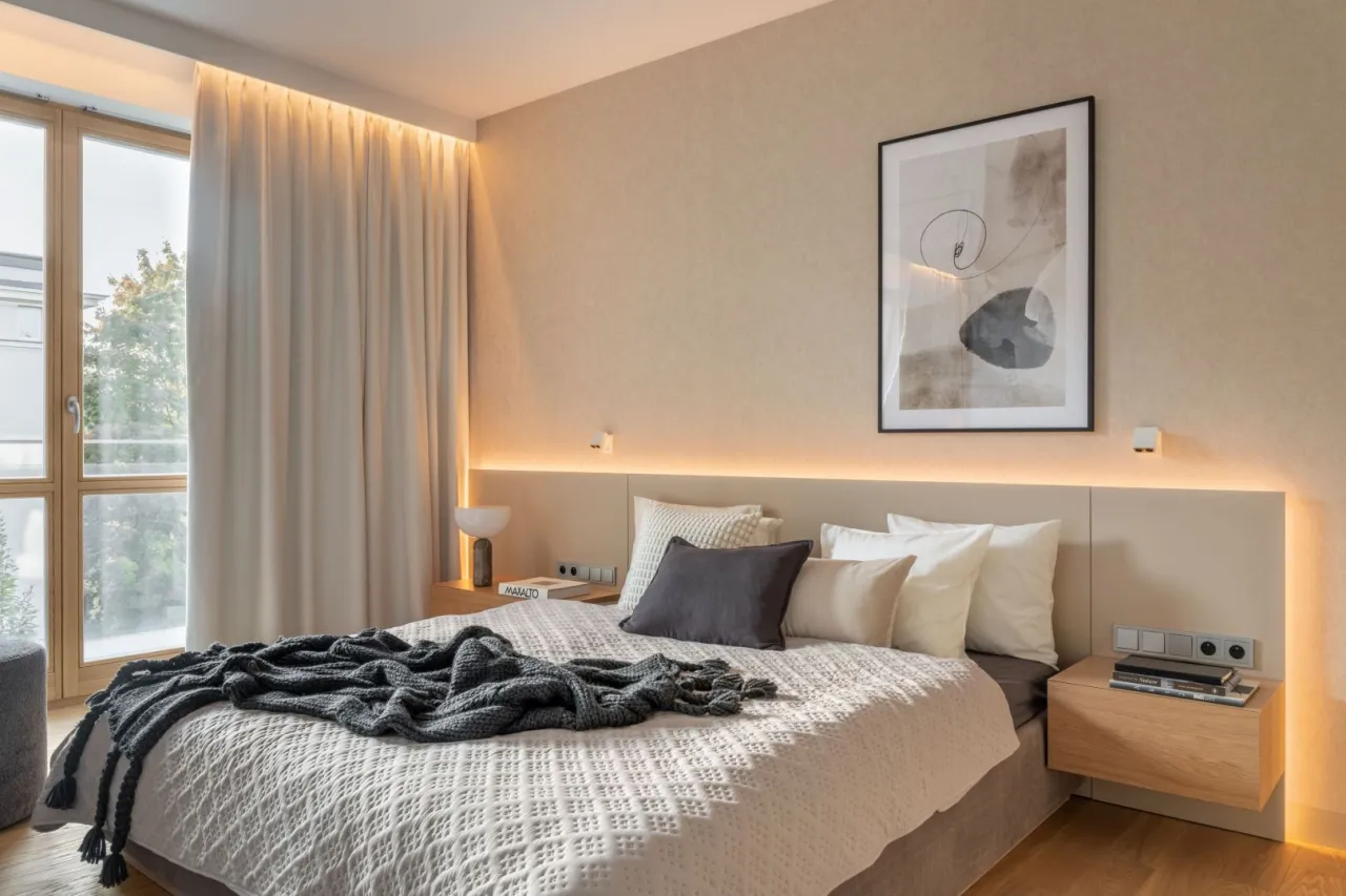 mała sypialnia sprytne rozwiązania