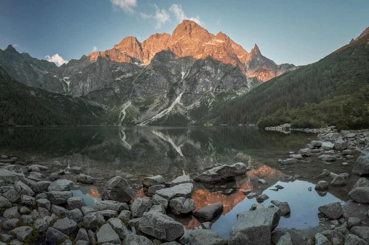 Tatry Wysokie widok na Rysy Morskie Oko