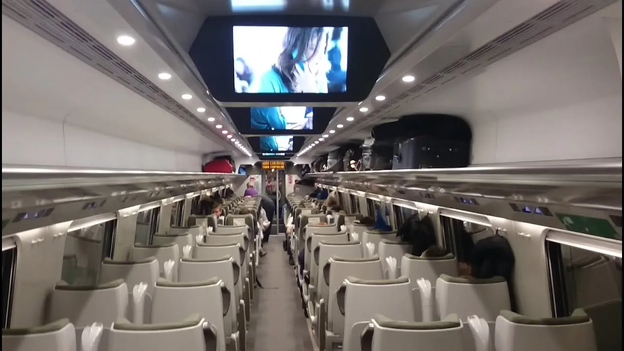 Pociąg Pendolino wnętrze