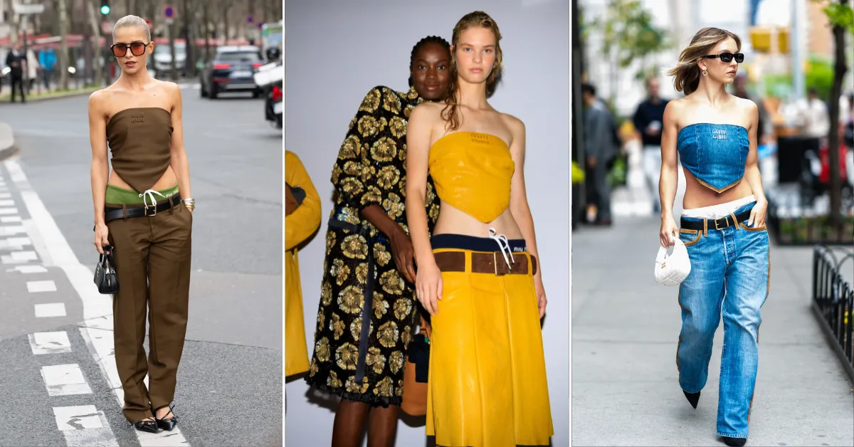 Stylizacje z topem z chusty na lato