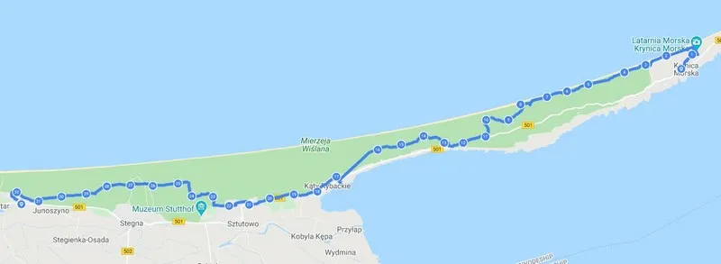 Trasy rowerowe Mierzeja Wiślana