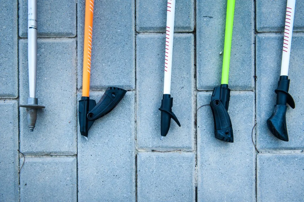 rodzaje końcówek do kijków trekkingowych nordic walking asfalt