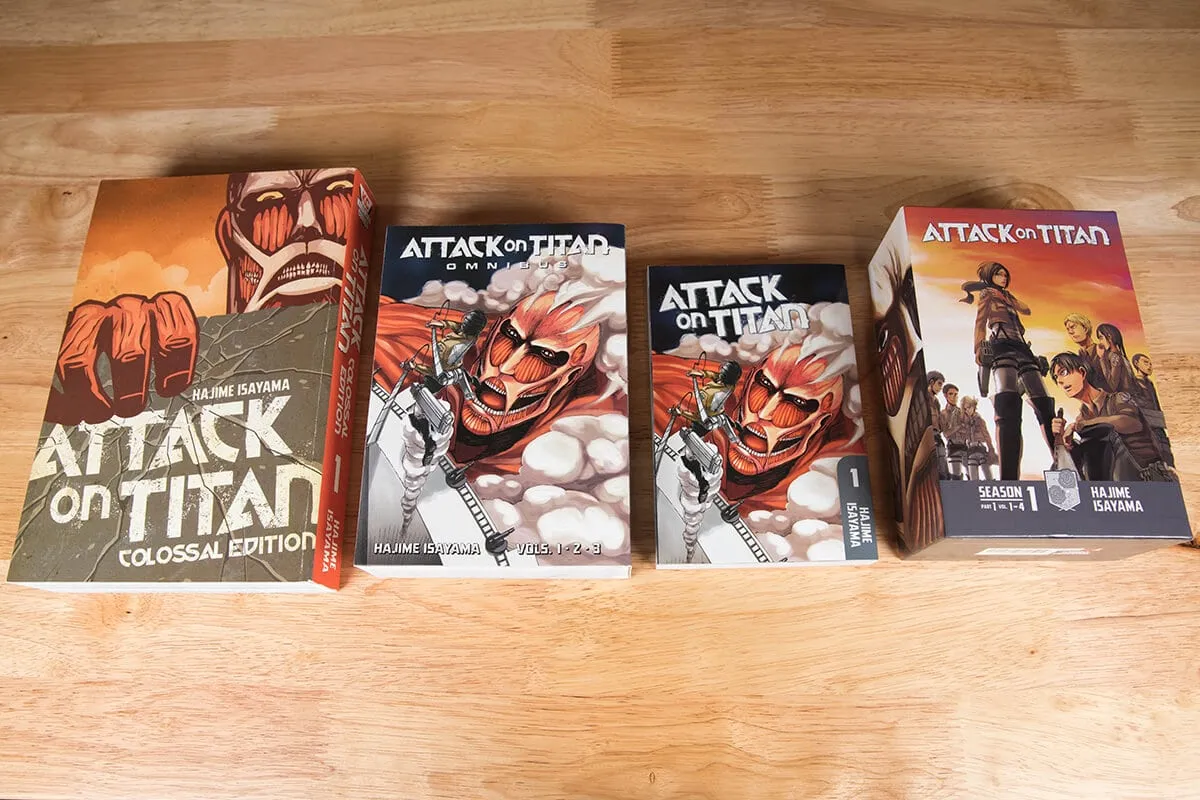 Attack on Titan Manga Deluxe Edition vs Taschenbuch