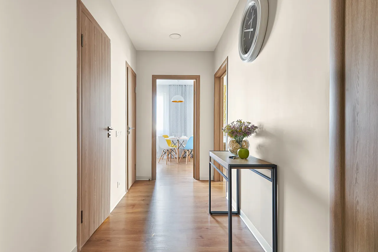 nowoczesny przedpokój farba ceramiczna