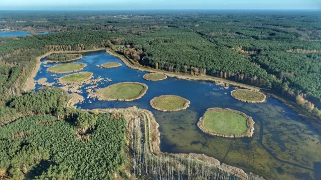 Jeziora Lubuskie widoki z lotu ptaka
