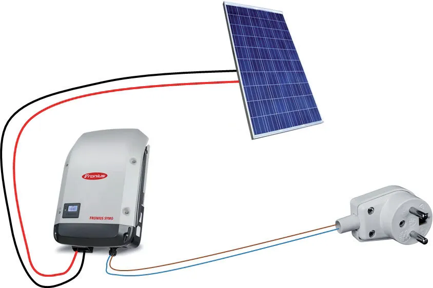 Elektryk instaluje panele fotowoltaiczne