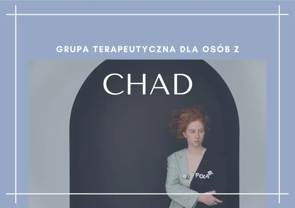 terapia grupowa lub sesja psychoterapii, symbolizująca wsparcie w leczeniu ChAD