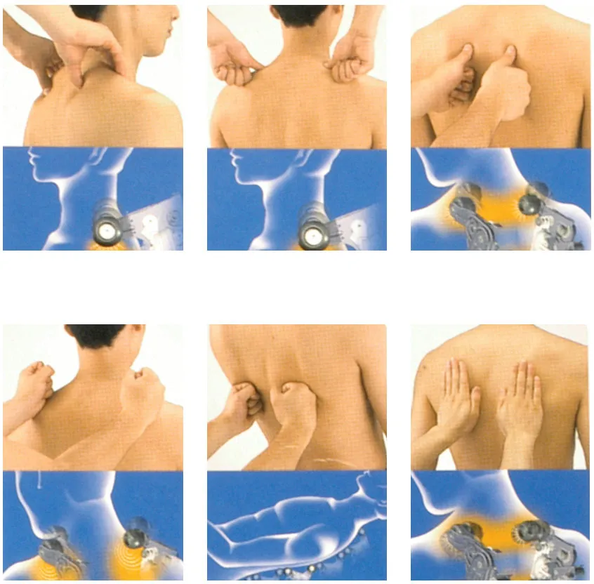 różne rodzaje masażu pleców