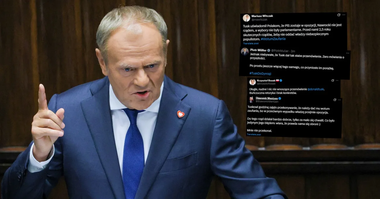 Donald Tusk przemówienie emocje