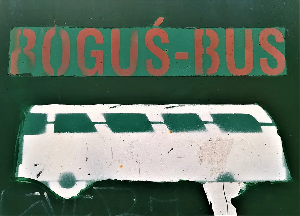 Boguś Bus Lębork przystanek oznakowanie