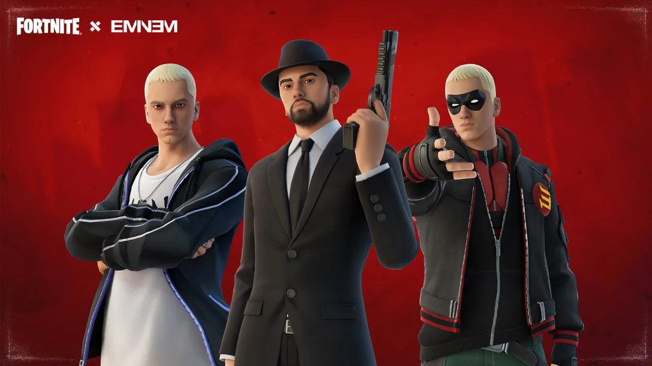 Eminem Fortnite skins Rap Boy Slim Shady Marshall Never More