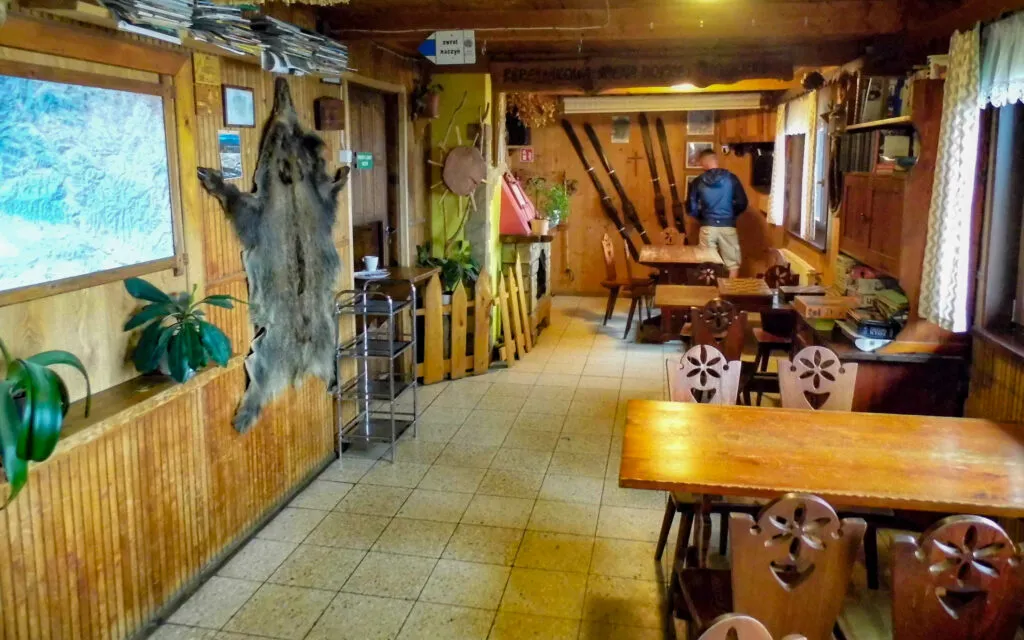wnętrze Bacówka pod Bereśnikiem