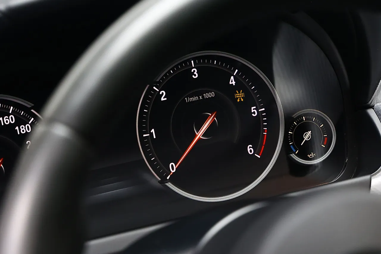 Wykres obroty silnika a temperatura spalin DPF