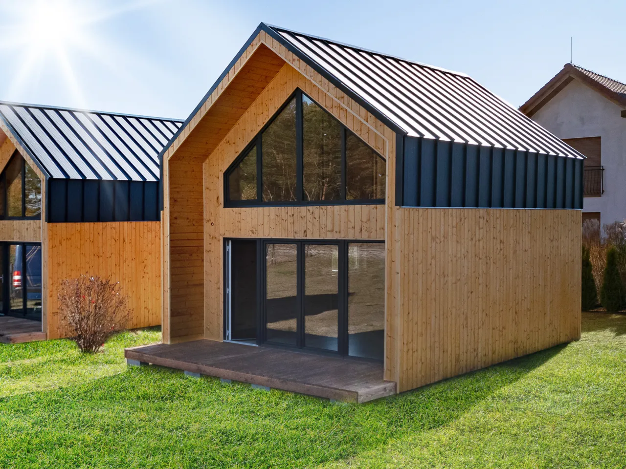 dom drewniany stan deweloperski