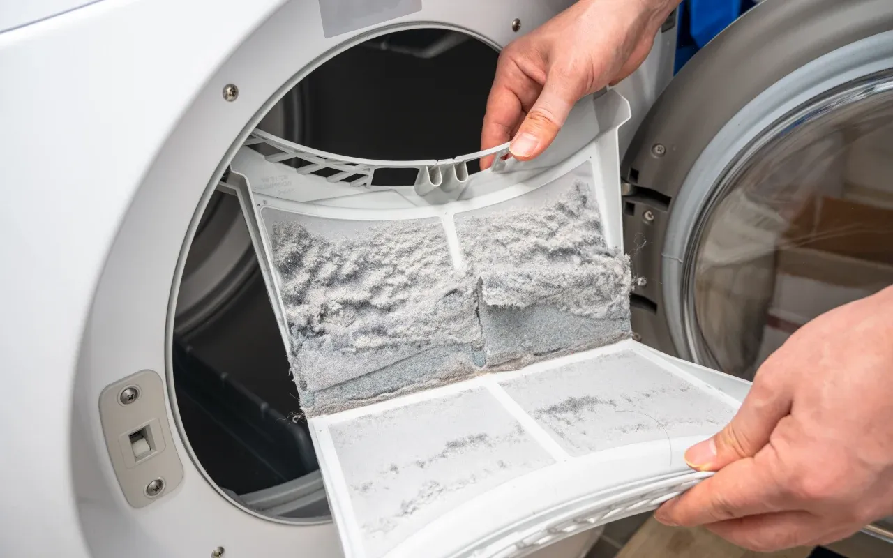 Jak wyczyścić filtr kłaczków w suszarce - instrukcja krok po kroku