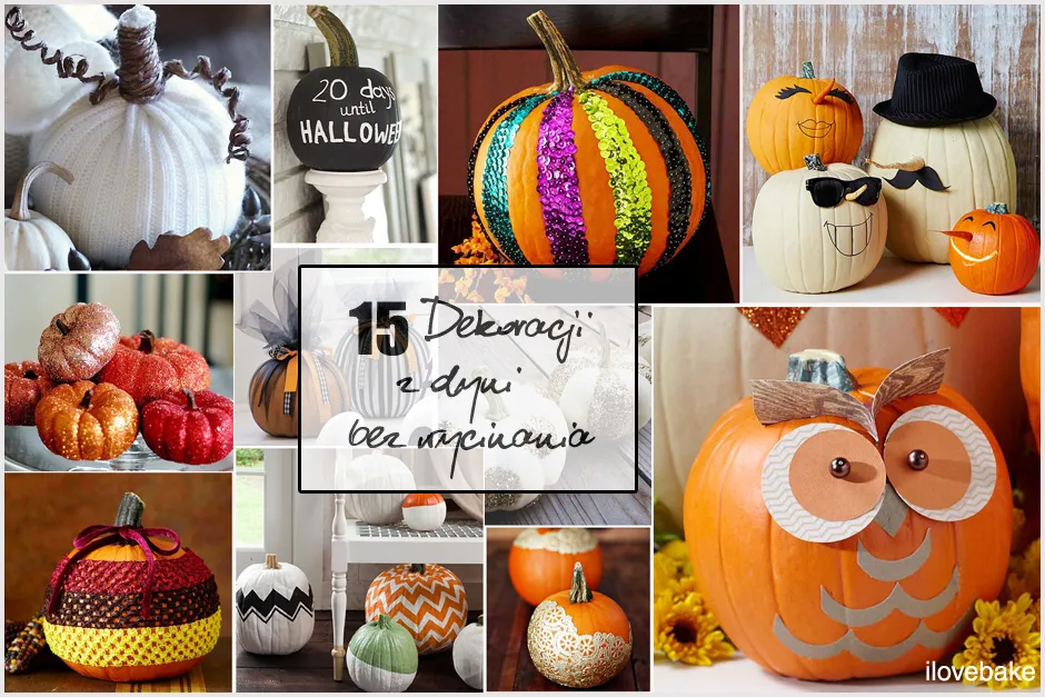 dekoracje z dyni bez wycinania
