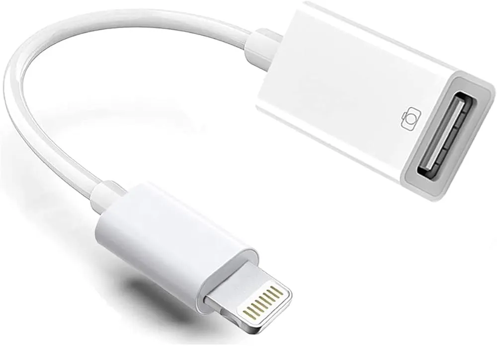 Kabel lightning do komputera i pendrive