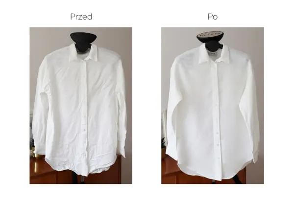 prasowanie koszuli lnianej krok po kroku