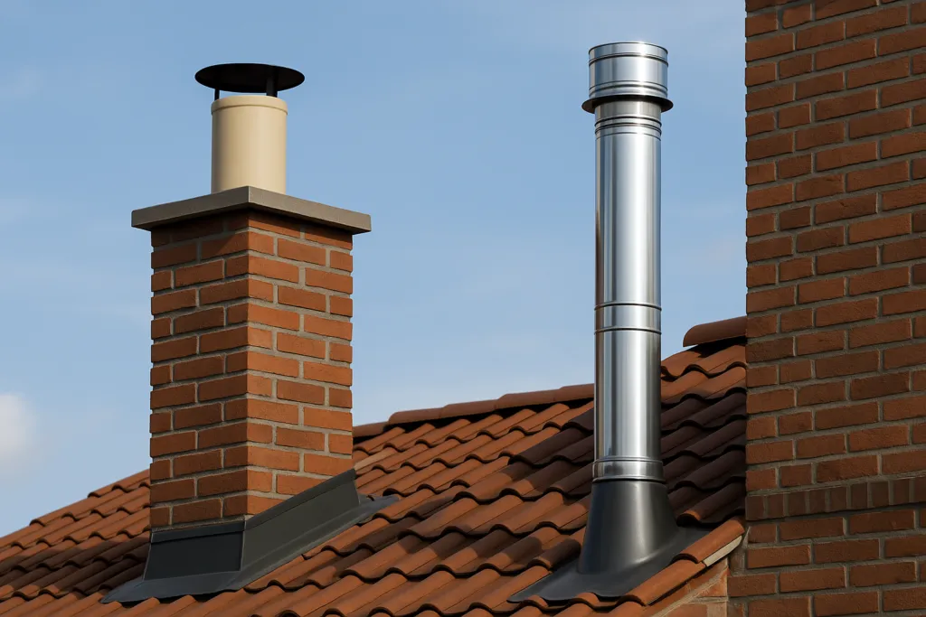 por&oacute;wnanie komin stalowy ceramiczny do pelletu