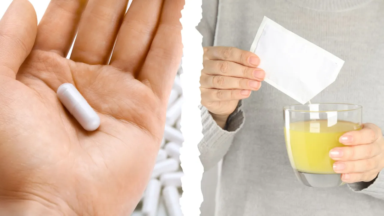 różne formy probiotyków kapsułki saszetki