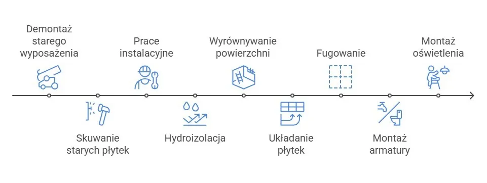 realistyczny harmonogram remontu łazienki w bloku