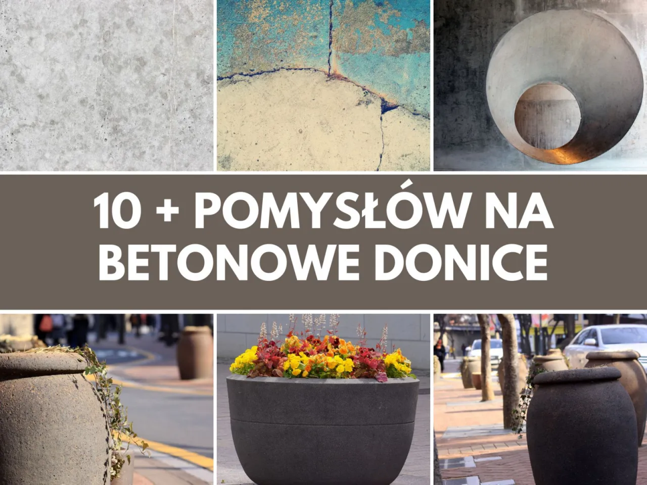 Kreatywne donice betonowe DIY