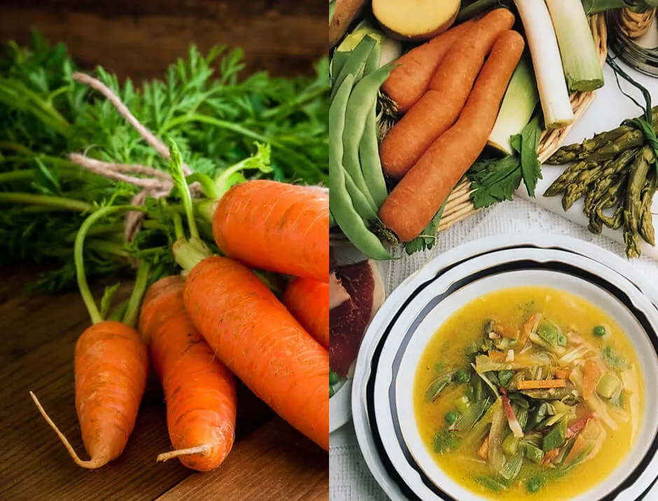 ingredientes esenciales sopa de verduras