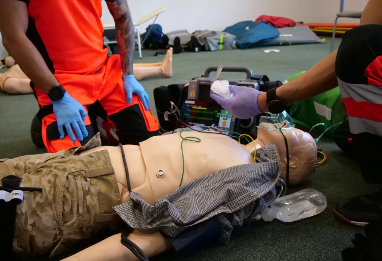 Ratownik medyczny w akcji