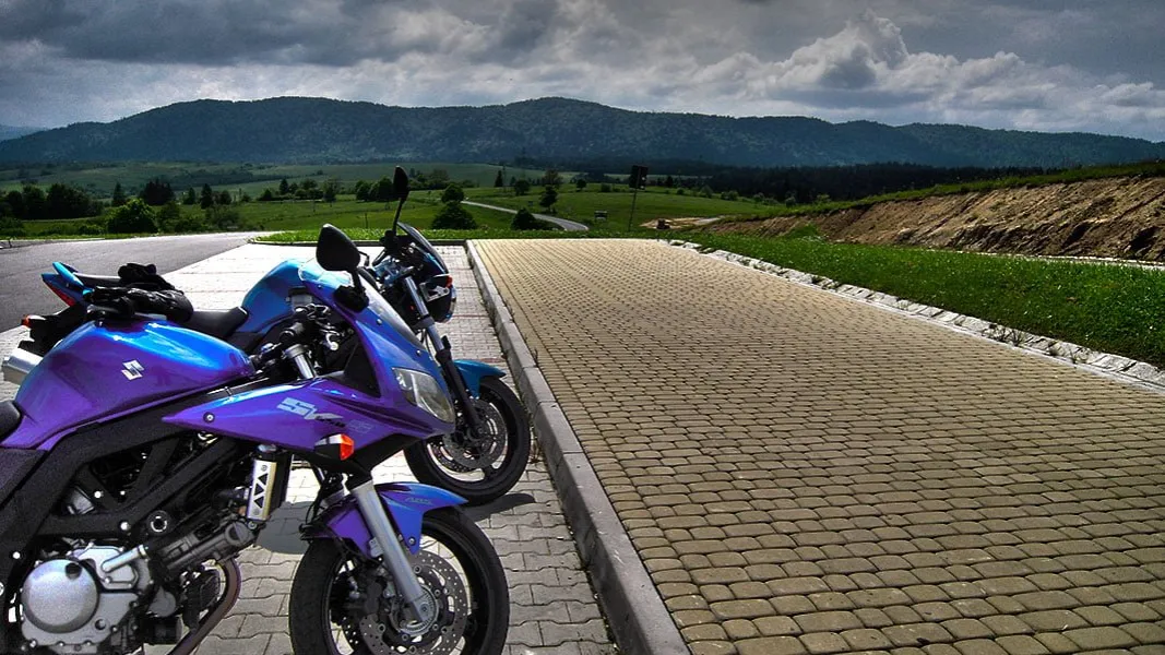 motocykl w Bieszczadach Wielka Pętla