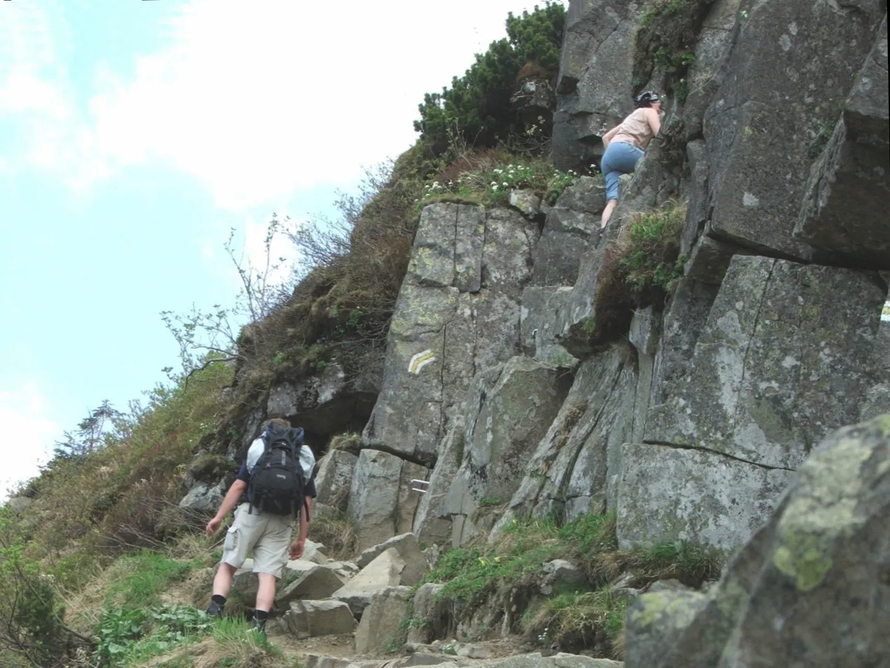 Perć Akademików Babia Góra łańcuchy