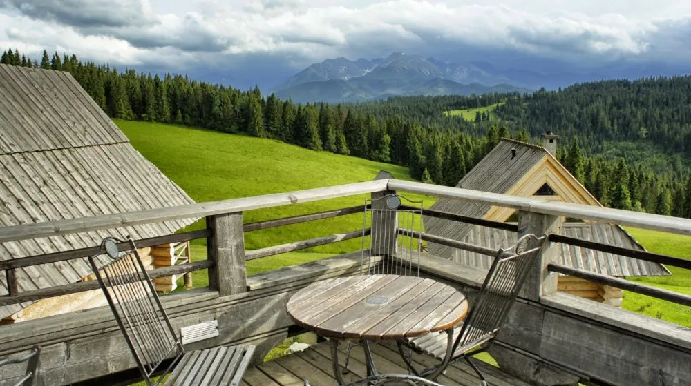 restauracja z widokiem na Tatry Bukowina Tatrzańska